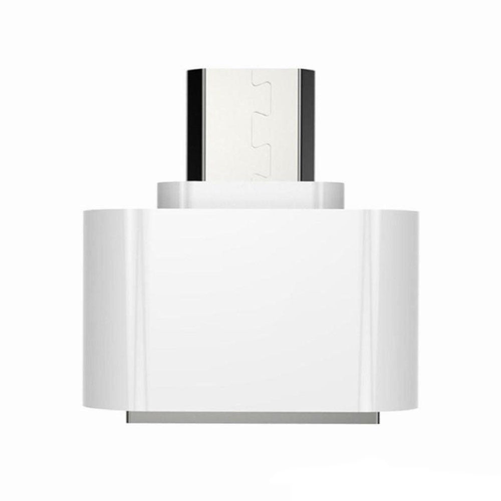 Convertidor Adaptador Otg Micro Usb Macho A Usb 2.0 Hembra - Blanco S0831-1