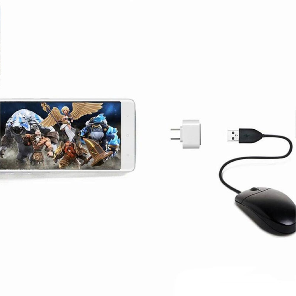 Convertidor Adaptador Otg Micro Usb Macho A Usb 2.0 Hembra - Blanco S0831-1