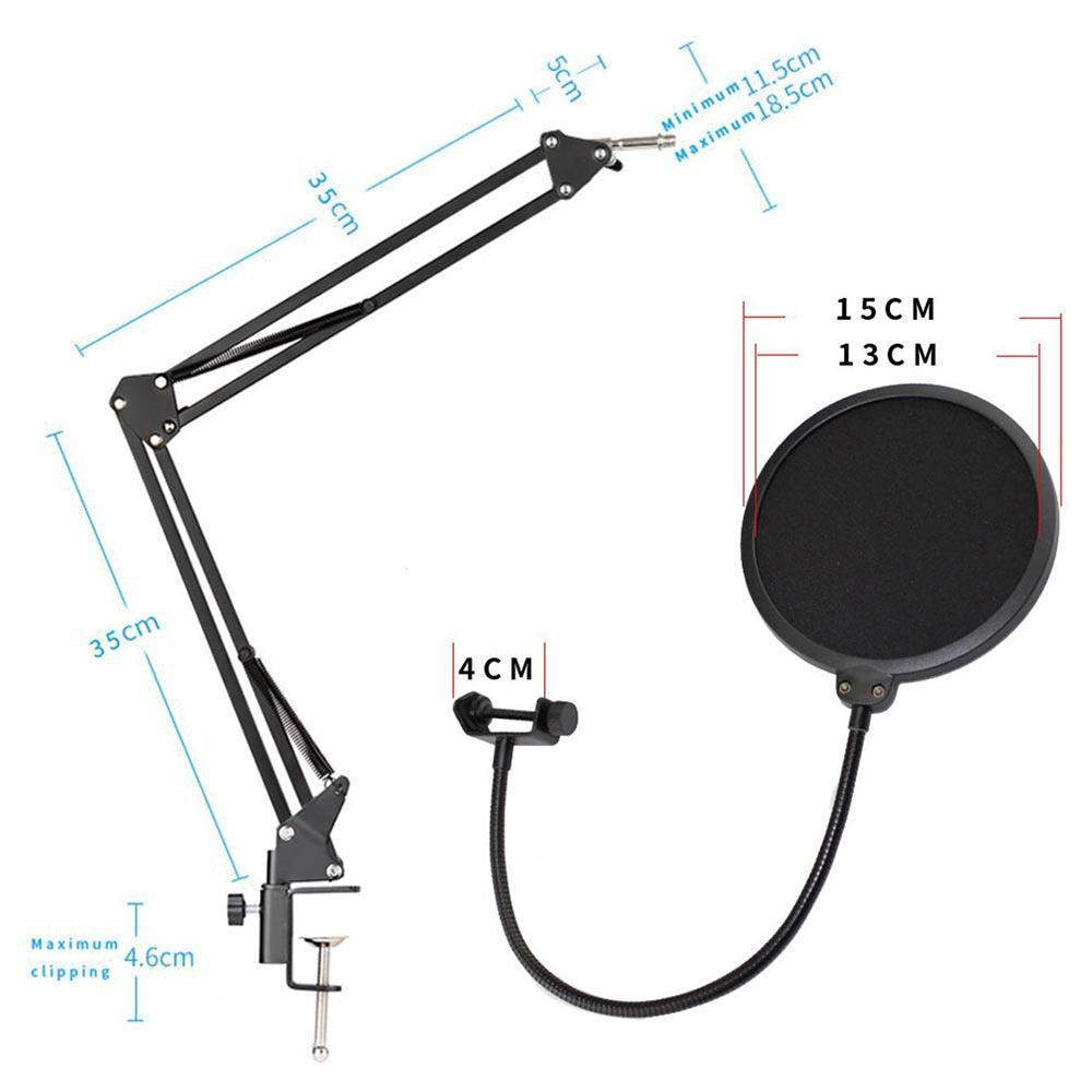 Micrófono Condensador Profesional BM858TZ USB Estudio de Grabación PC S0840