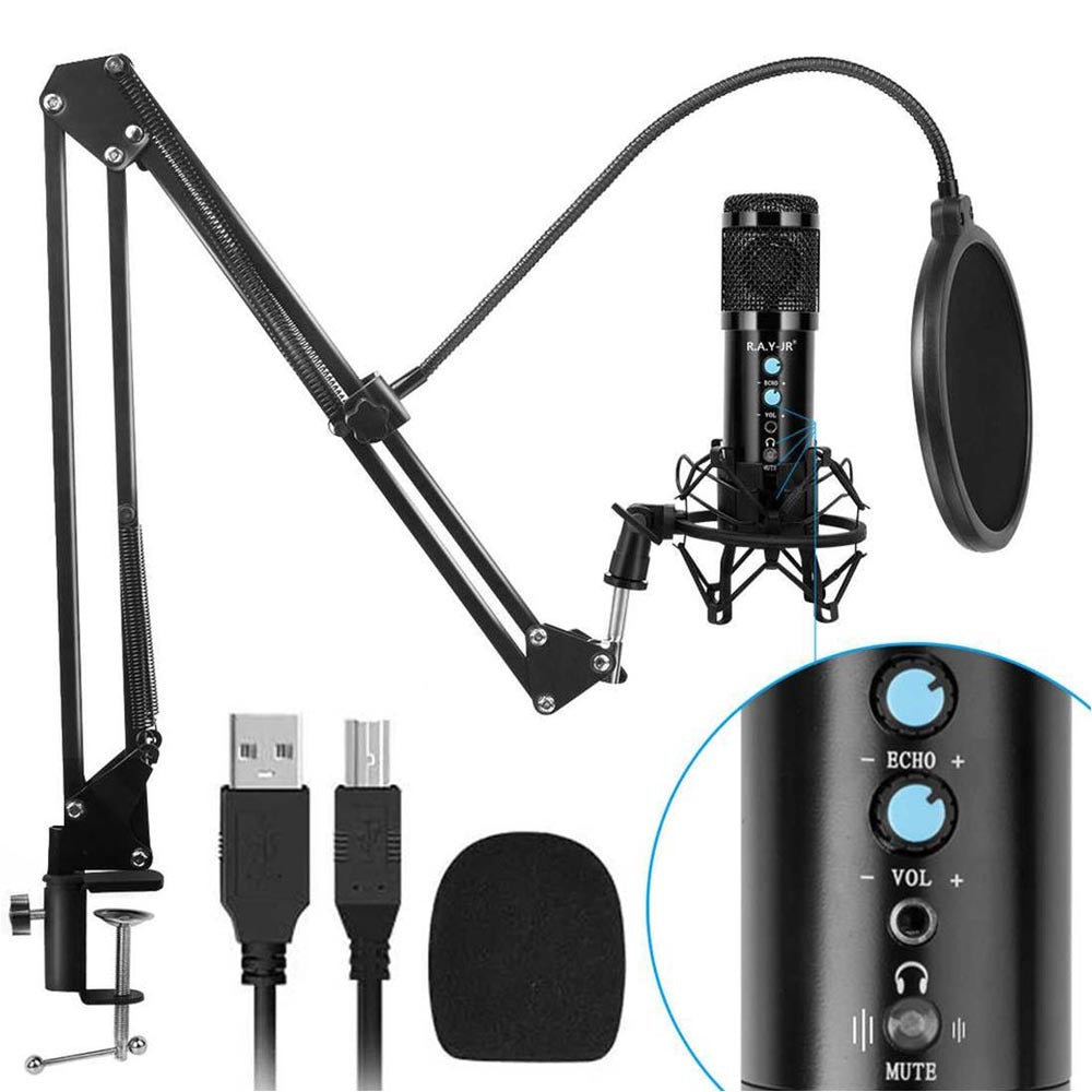 Micrófono Condensador Profesional BM858TZ USB Estudio de Grabación PC S0840