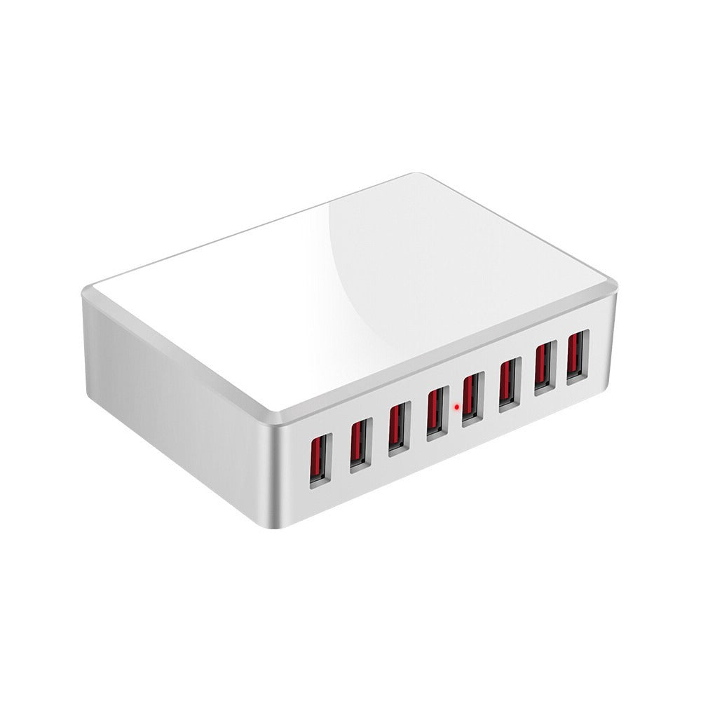 Cargador 8 Puertos USB 40W Carga Rápida WLX-T9 USB 3.0 2.4A - Blanco S0857