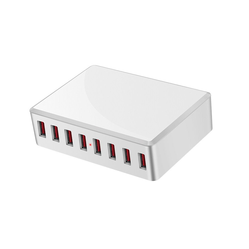 Cargador 8 Puertos USB 40W Carga Rápida WLX-T9 USB 3.0 2.4A - Blanco S0857