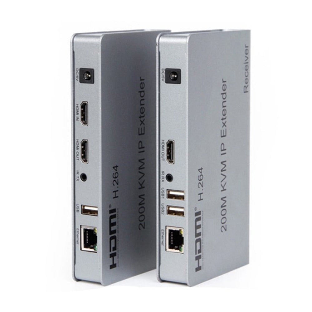 Hdmi extender 200m IP KVM 2 usb extiende hdmi cable rj45 plug and play S0860