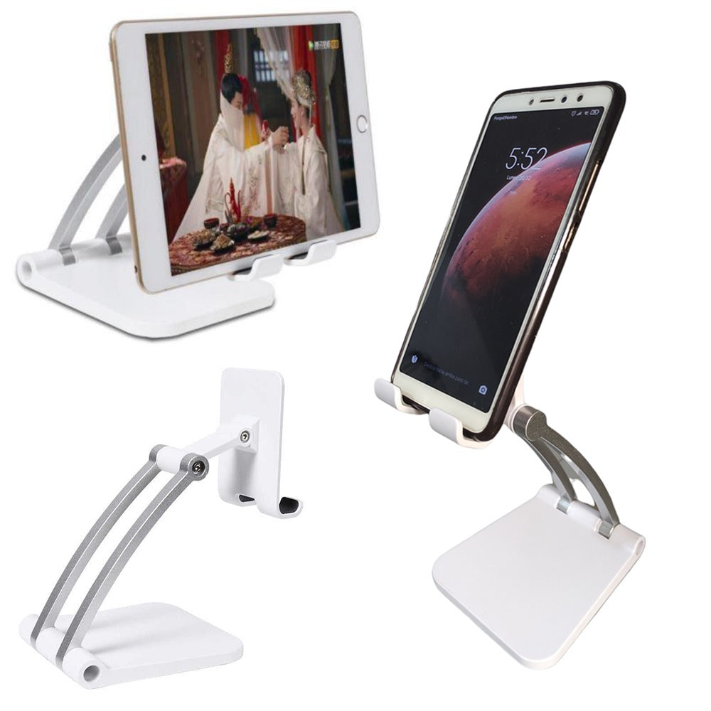 Porta Celular Soporte de Mesa holder celular tablet ajustable Blanco S0861