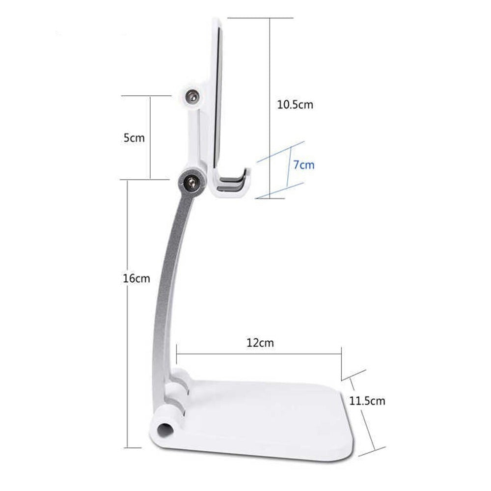Porta Celular Soporte de Mesa holder celular tablet ajustable Blanco S0861