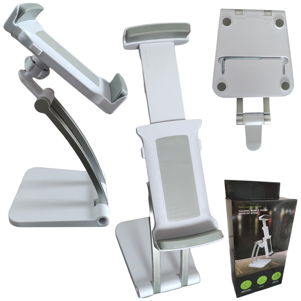 Porta Celular Soporte de Mesa holder celular tablet ajustable Blanco Q8 S0862