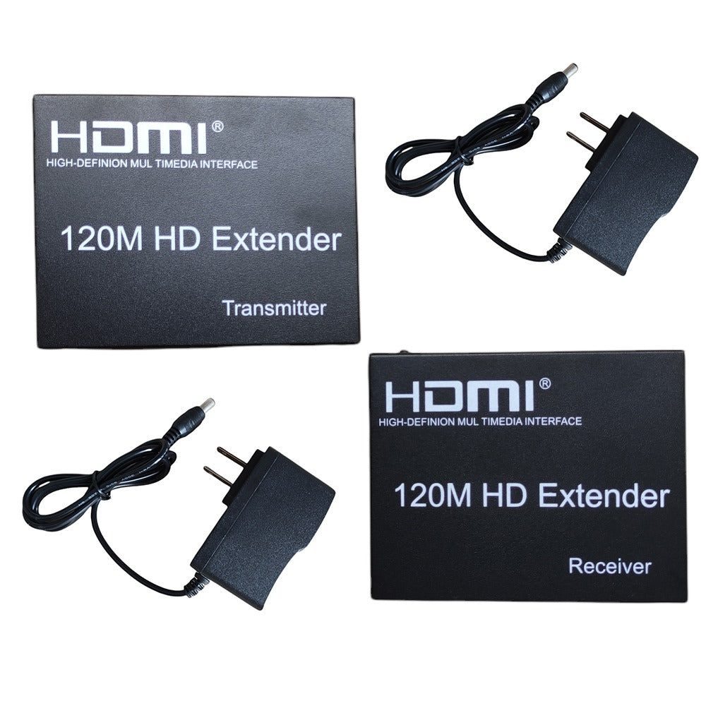 Extensión Extender Hdmi A Rj45 Utp Cat 5 6 Hasta 120 Metros TX RX 1080 S0885