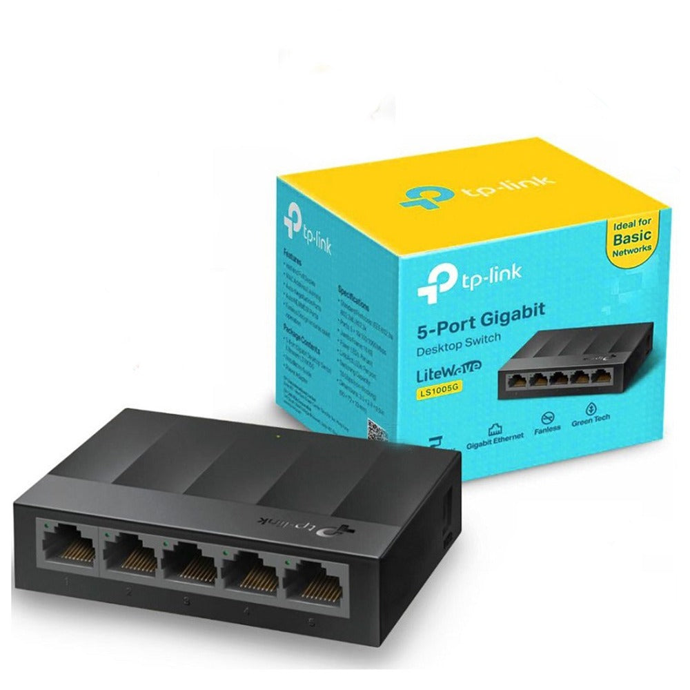 Switch De 5 Puertos Tp-link 10 100 1000mbps cat 5 6 rj45 lan gigabit S0889