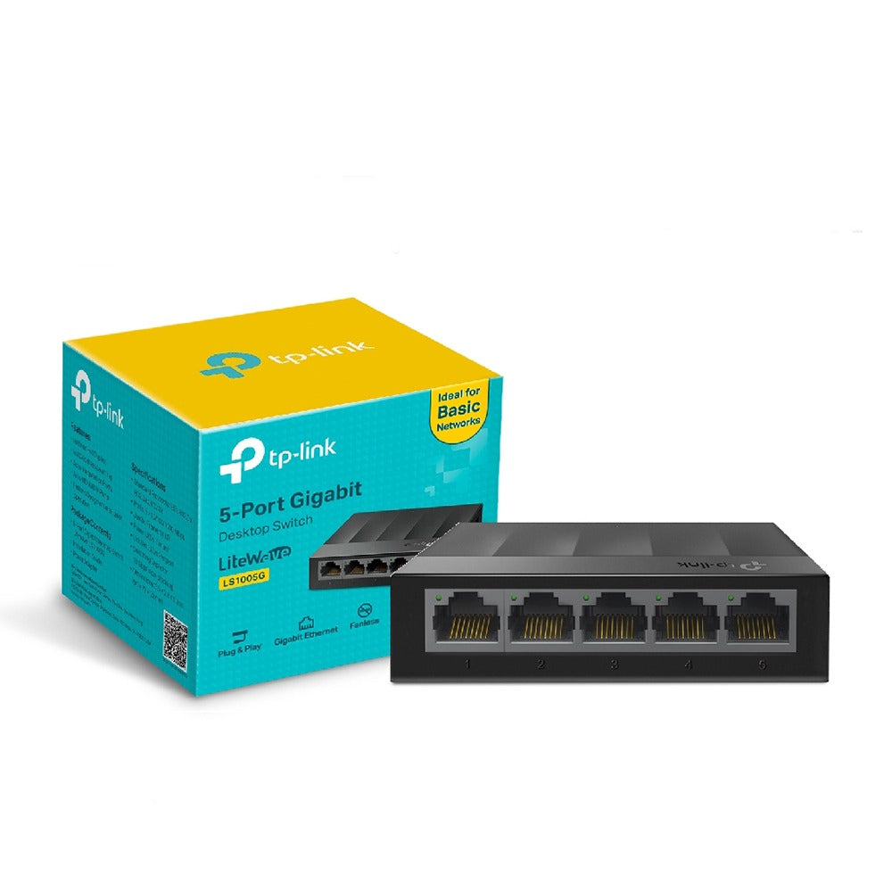 Switch De 5 Puertos Tp-link 10 100 1000mbps cat 5 6 rj45 lan gigabit S0889