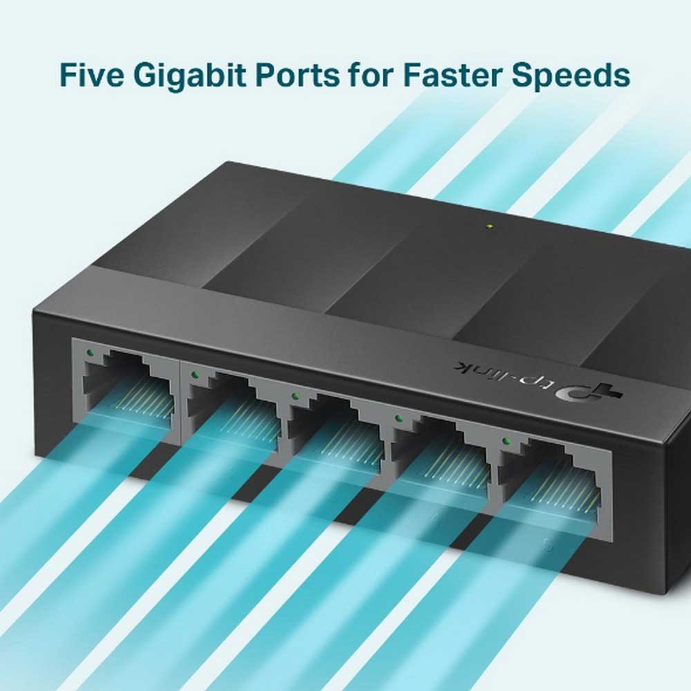 Switch De 5 Puertos Tp-link 10 100 1000mbps cat 5 6 rj45 lan gigabit S0889