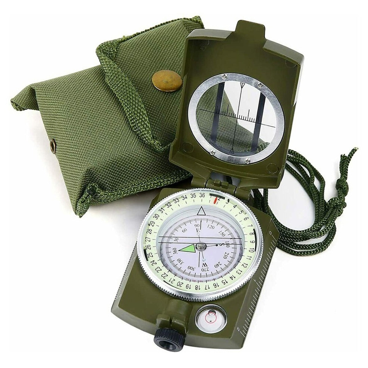 Brújula lensatica Prismatica profesional estilo militar S0952