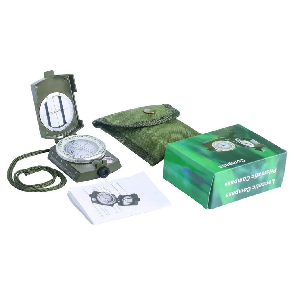 Brújula lensatica Prismatica profesional estilo militar S0952