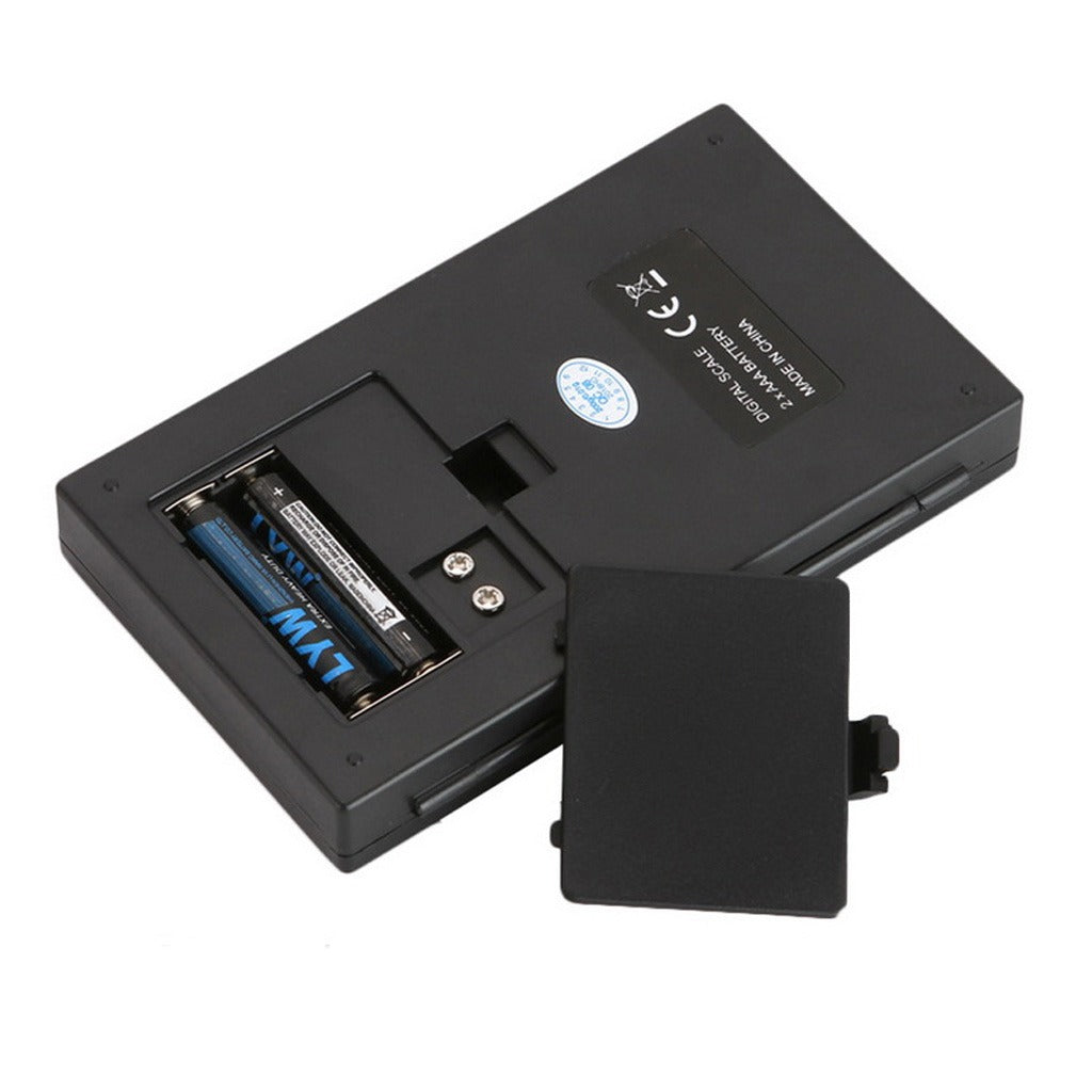 Balanza Gramera Digital Pesa Joyería Bolsillo 01g a 500g con tapa S0959