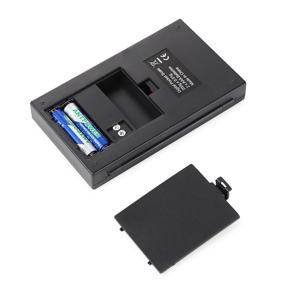 Balanza Gramera Digital Pesa Joyería Bolsillo 01g a 500g con tapa S0959