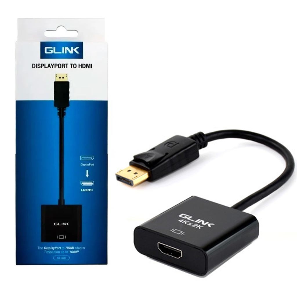 Adaptador Convertidor Display Port a HDMI GLINK 4k ultra HD Dp A HDMI S0973