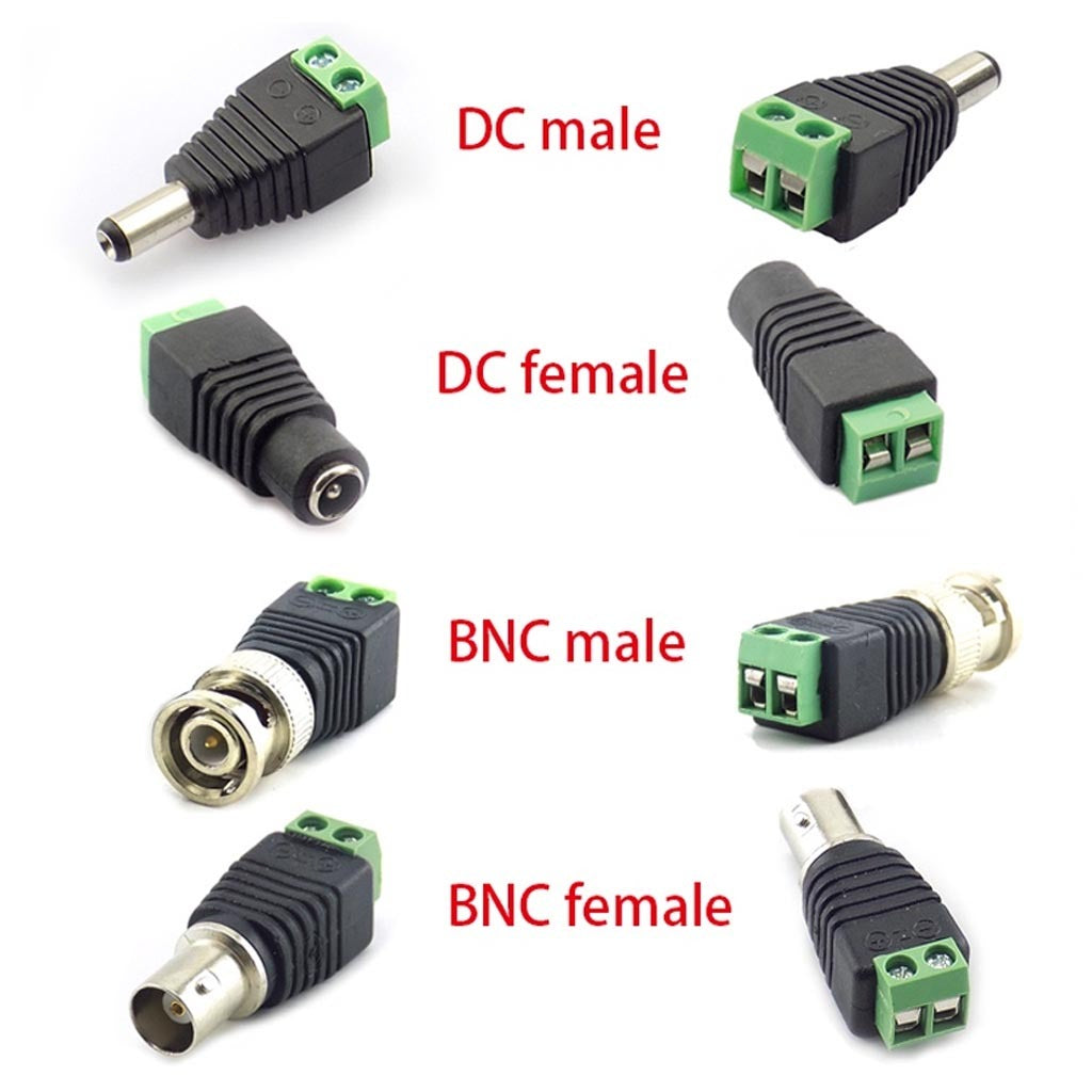 100 pares conector hembra macho DC para cable de camara CCTV tiras led S0974-1