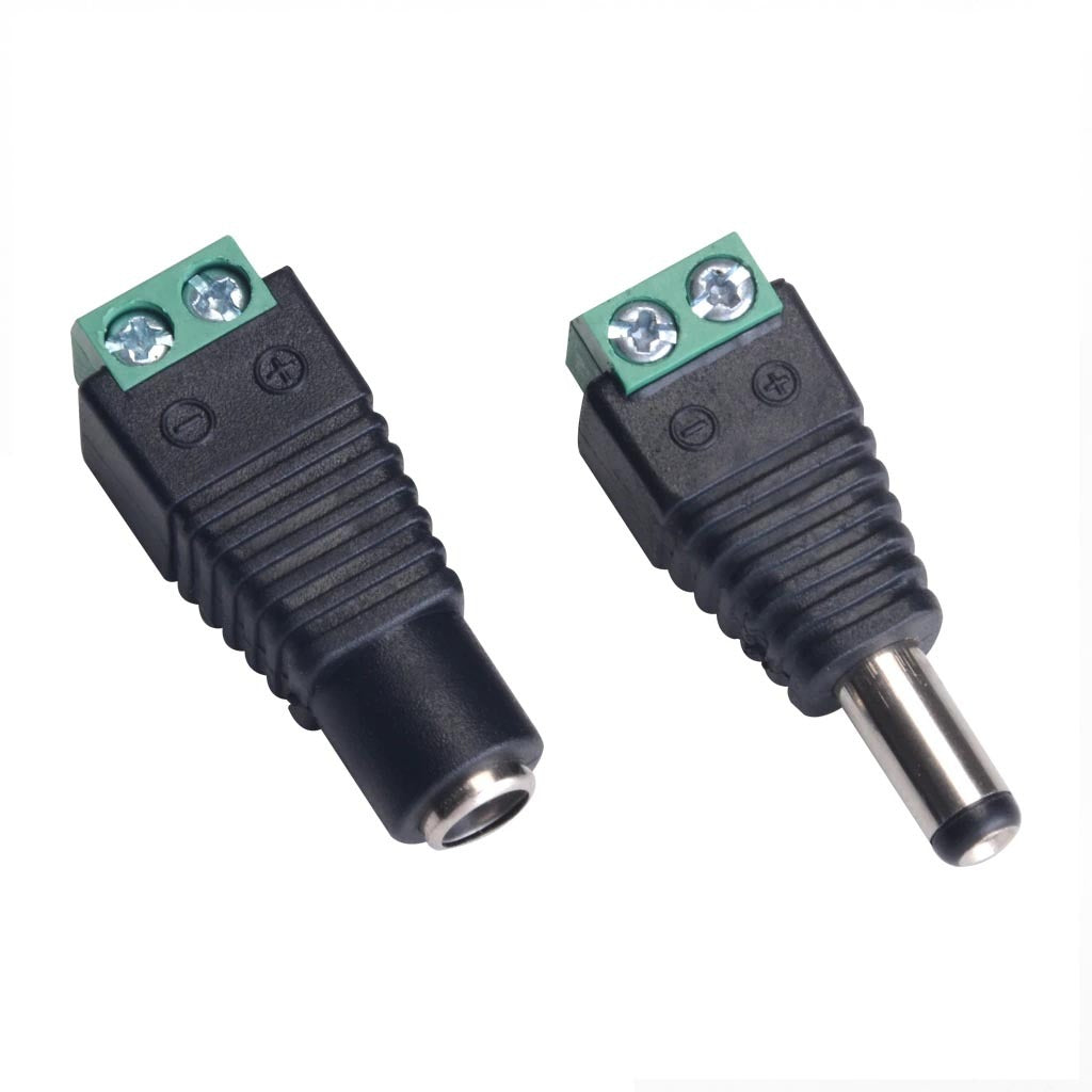 50 pares conector hembra macho DC para cable de camara CCTV tiras led S0974-2
