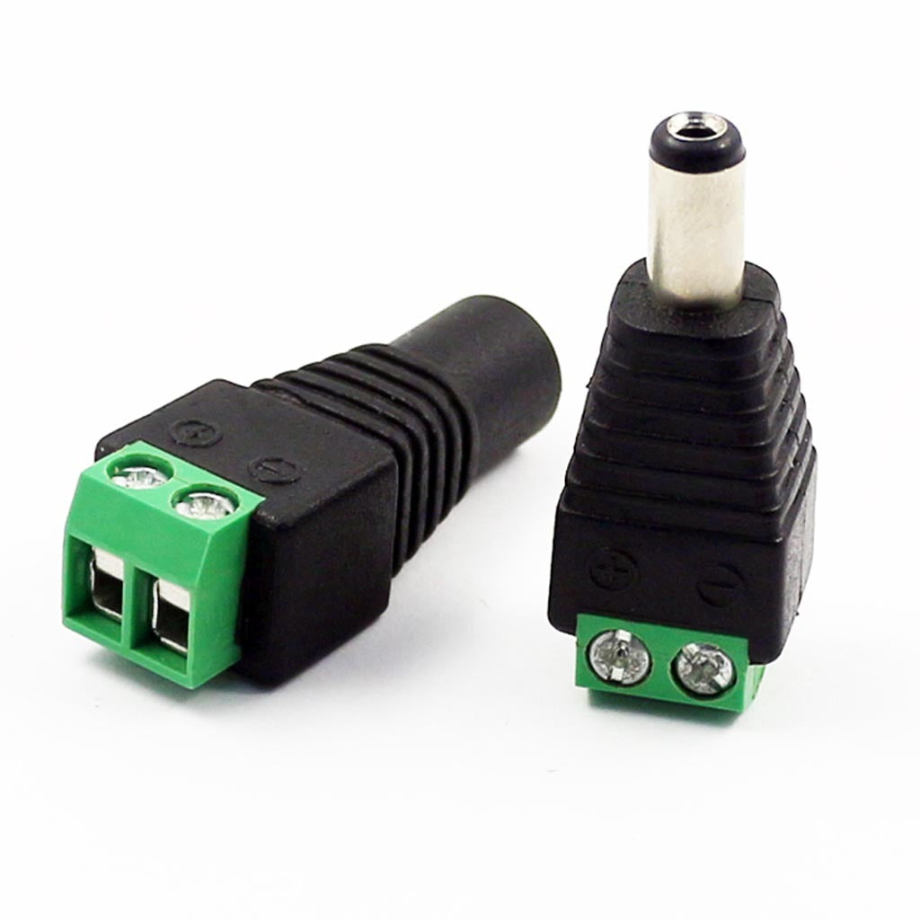 50 pares conector hembra macho DC para cable de camara CCTV tiras led S0974-2