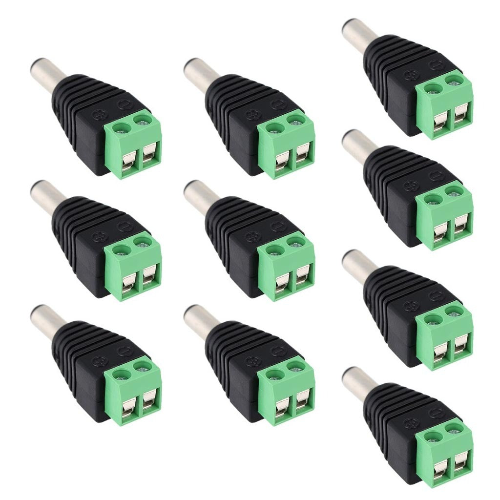 100 pares conector hembra macho DC para cable de camara CCTV tiras led S0974-1