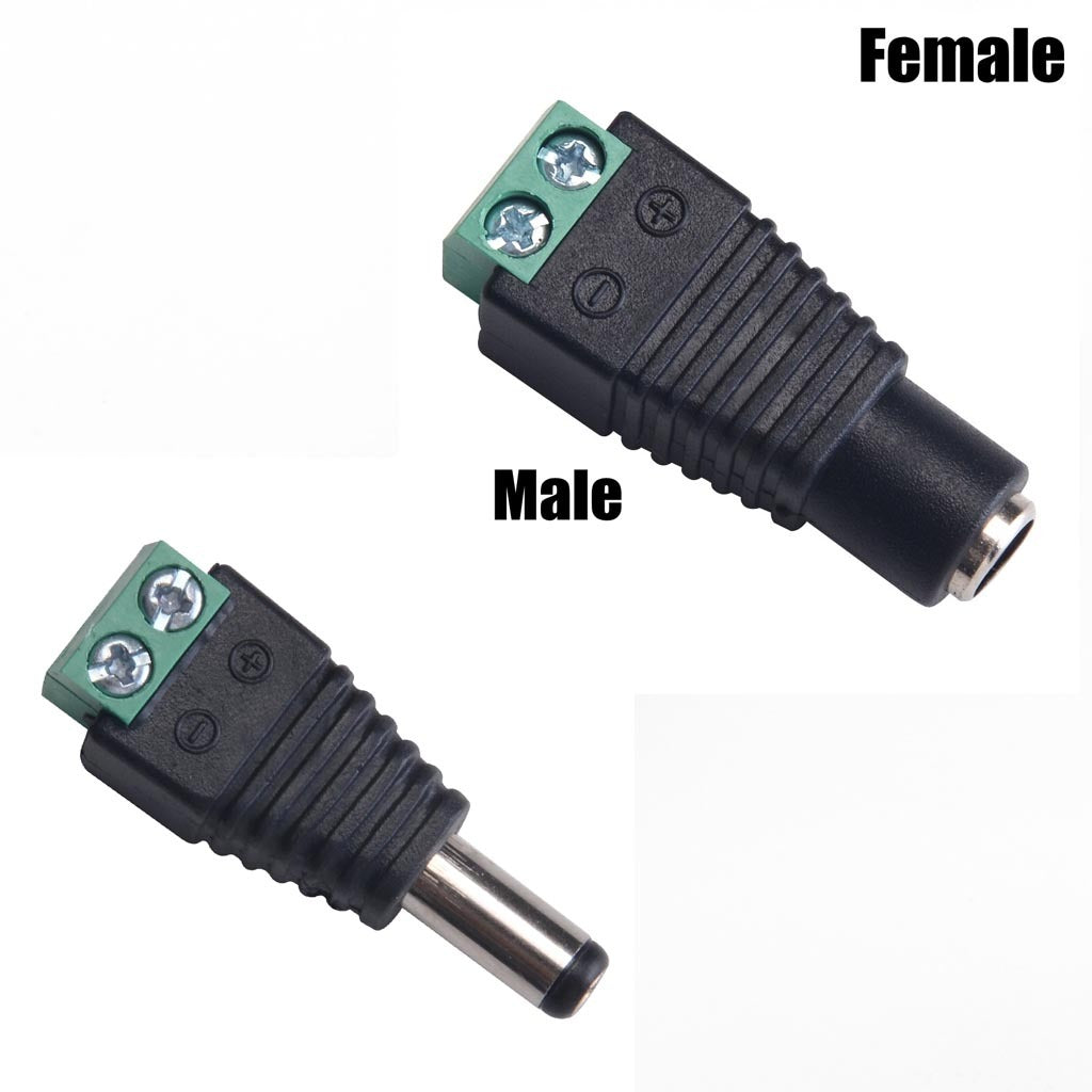 50 pares conector hembra macho DC para cable de camara CCTV tiras led S0974-2