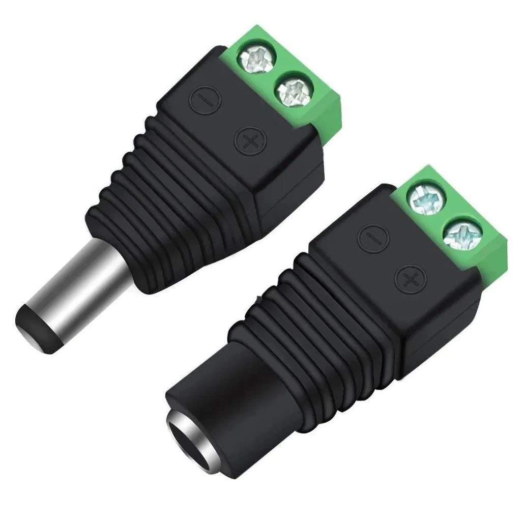 50 pares conector hembra macho DC para cable de camara CCTV tiras led S0974-2
