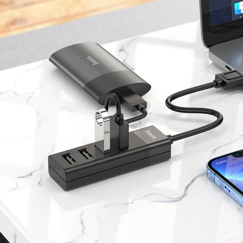 USB 3.0 Hub 4 Puertos 4 en 1 Usb 3.0 + 3 usb 2.0 HOCO HB25 30cm S0986