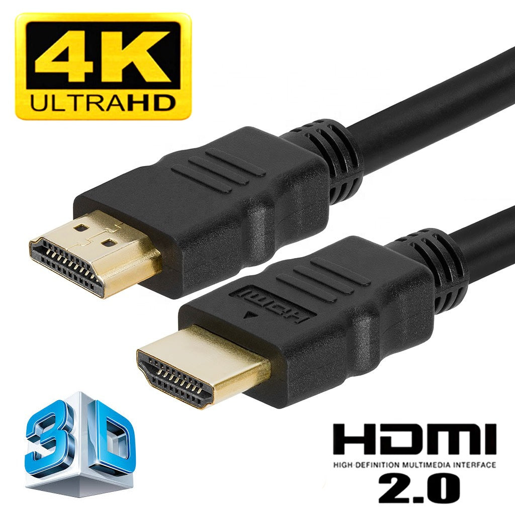 Cable Hdmi 2.0 4k Ultra Hd Alta Velocidad 3d 20 Metros 2160p Negro PVC S1011
