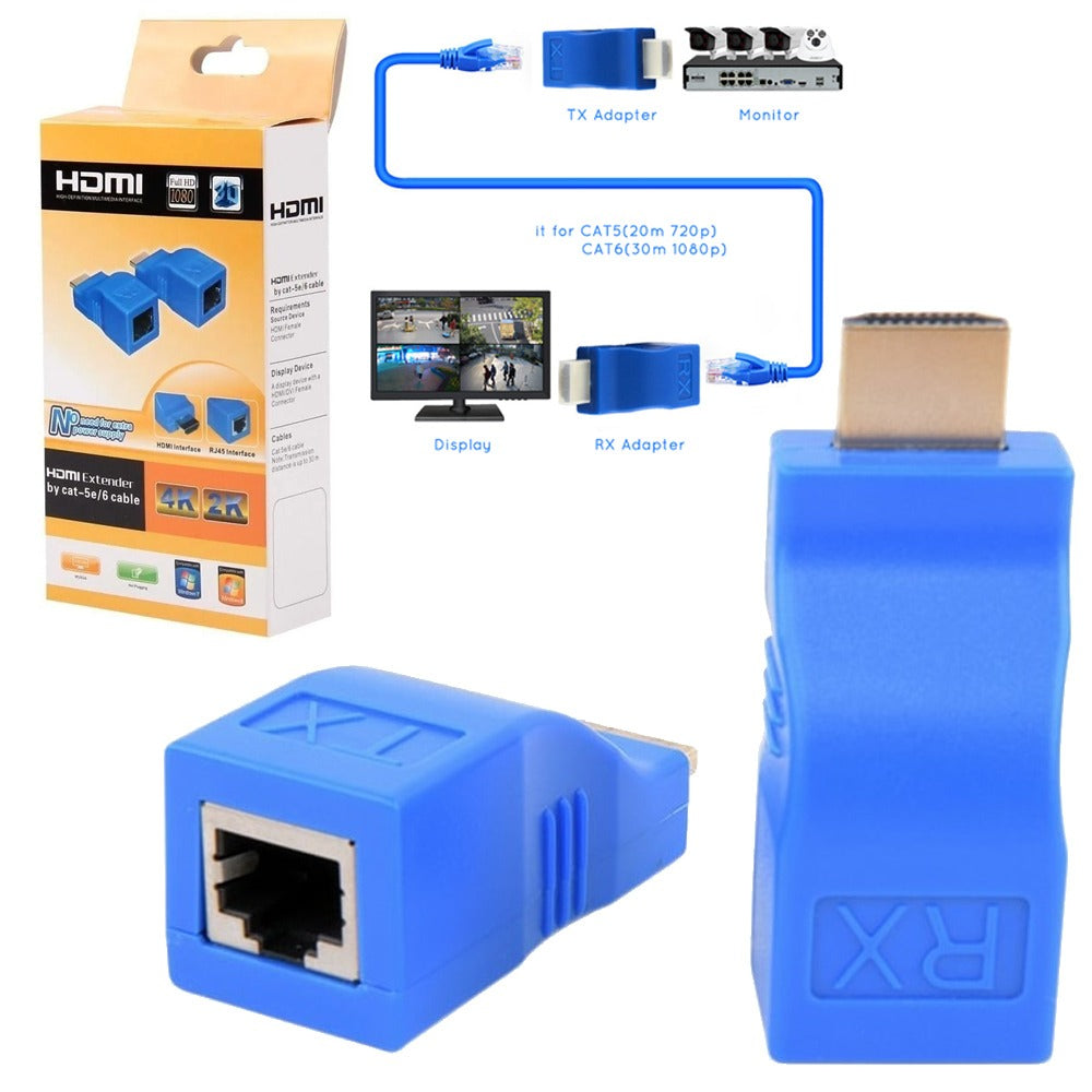 Extender Extensor Hdmi Rj45 Utp 4k 30 Metros hdmi extender S1036