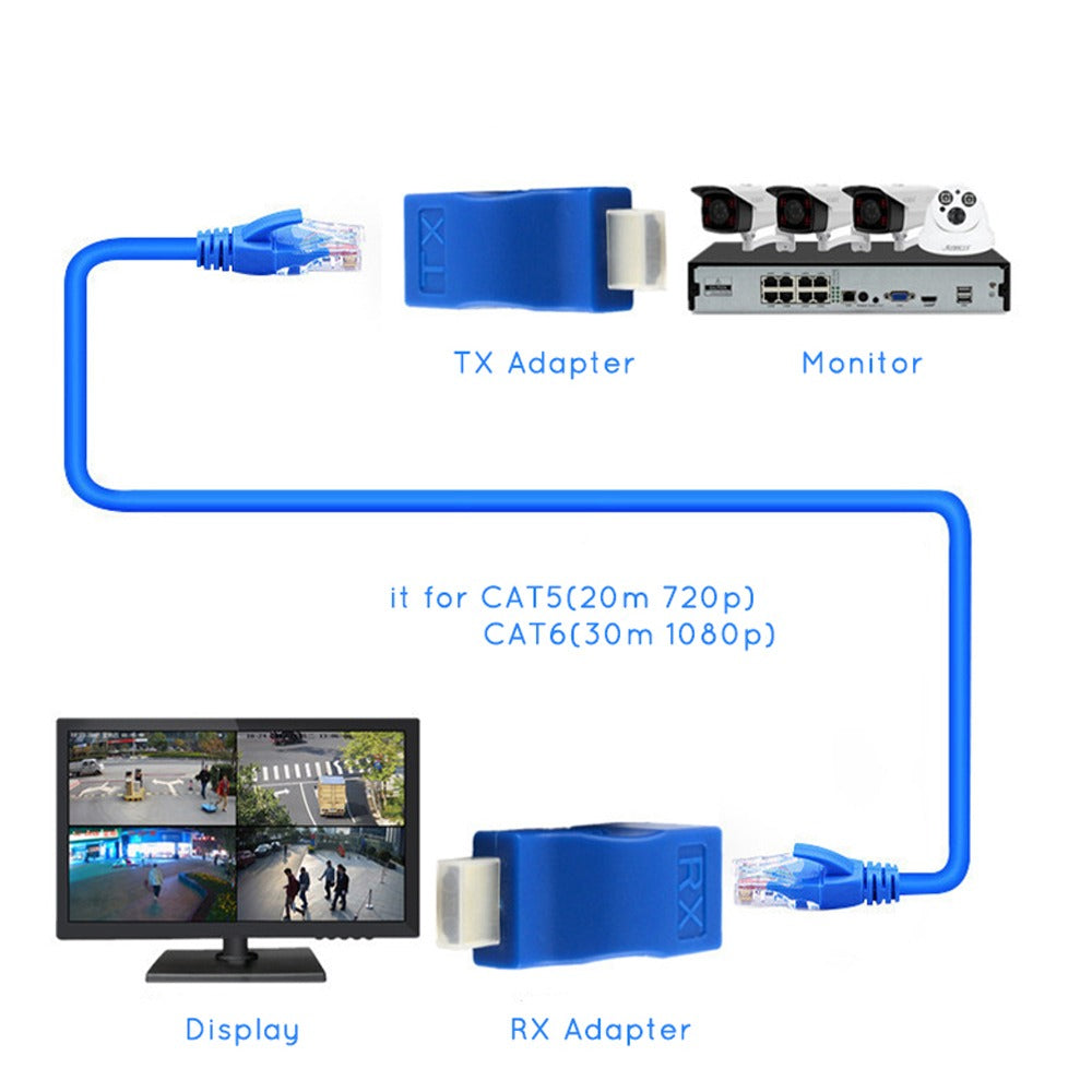 Extender Extensor Hdmi Rj45 Utp 4k 30 Metros hdmi extender S1036