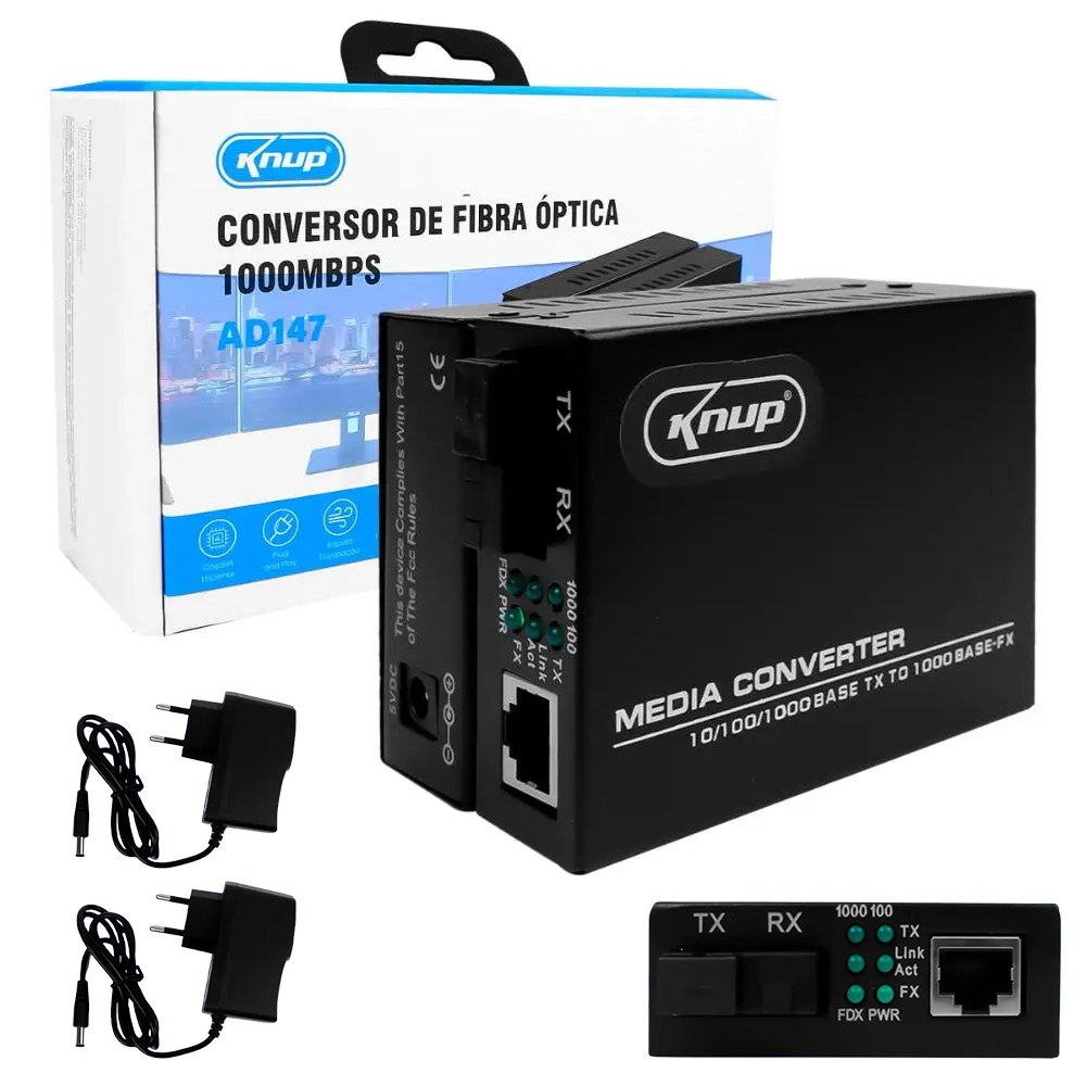 1 Par De Convertidores De Medios De Fibra Htb-GS-03 a b 20km 1000mb S1054