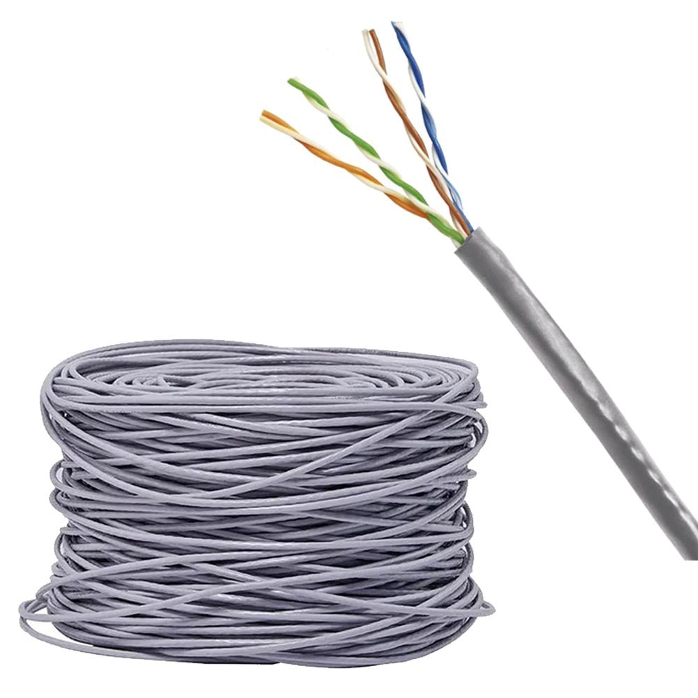 Rollo Cable de cobre Cat 5e HIKVISION DS-1LN5E EE AWG 25 305 metros S1057