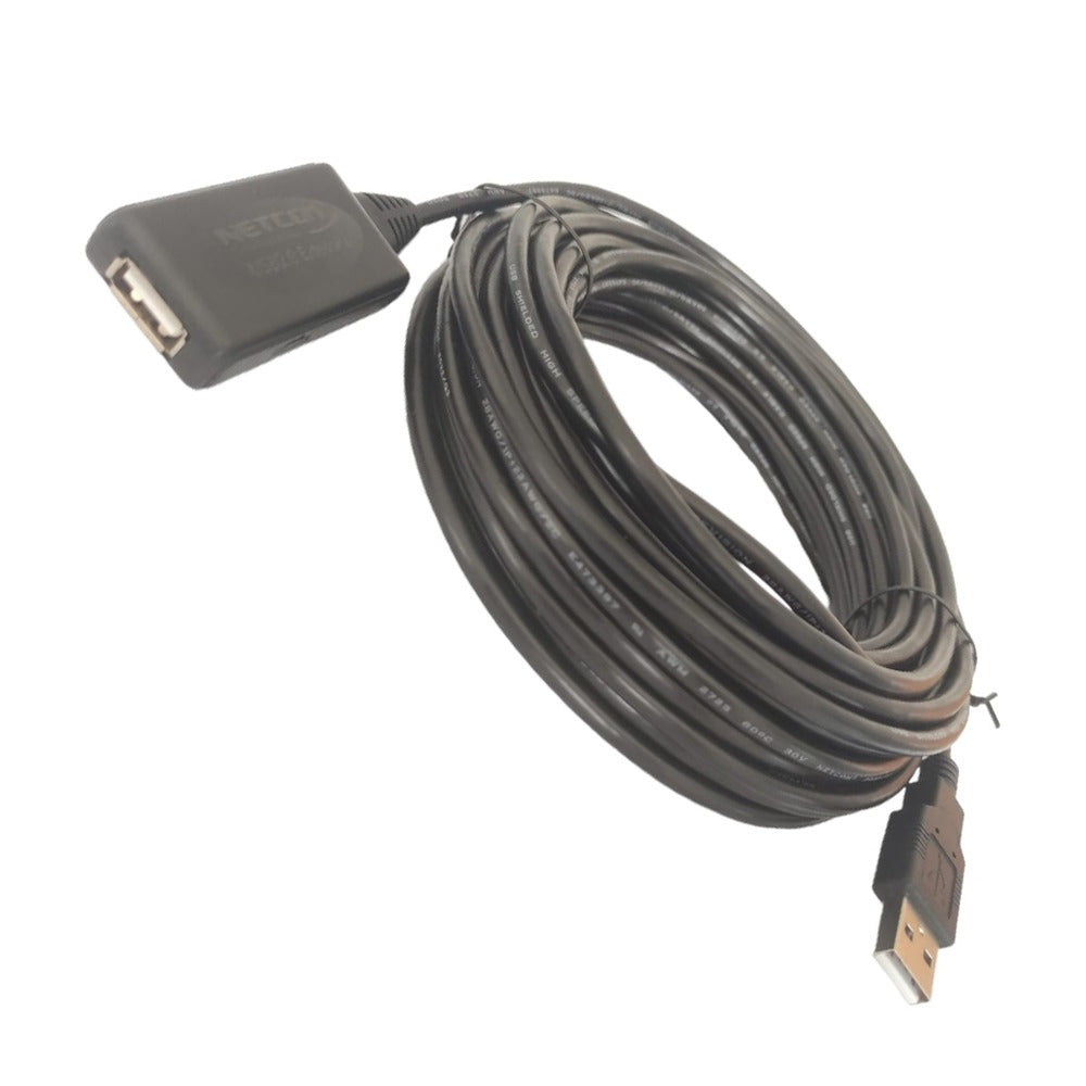 Cable Extensión USB 2.0 Activo Netcom Macho a Hembra 15 Metros S1081
