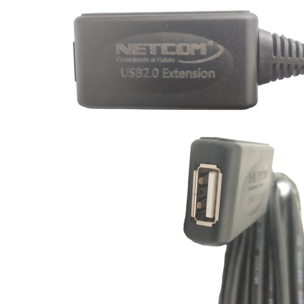 Cable Extensión USB 2.0 Activo Netcom Macho a Hembra 5 Metros S1082