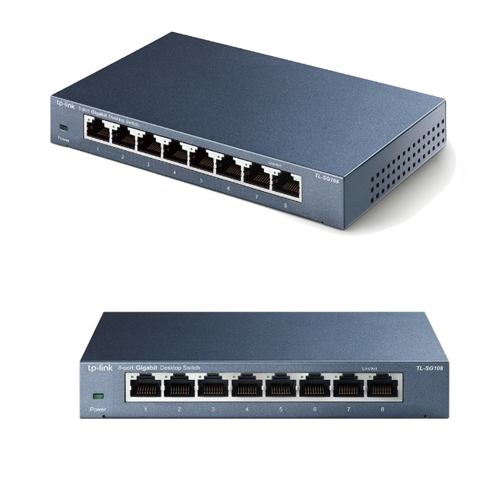 Switch 8 Puertos Tp-link TL-SG108 10 100 1000mbps rj45 lan GIGABIT S1086