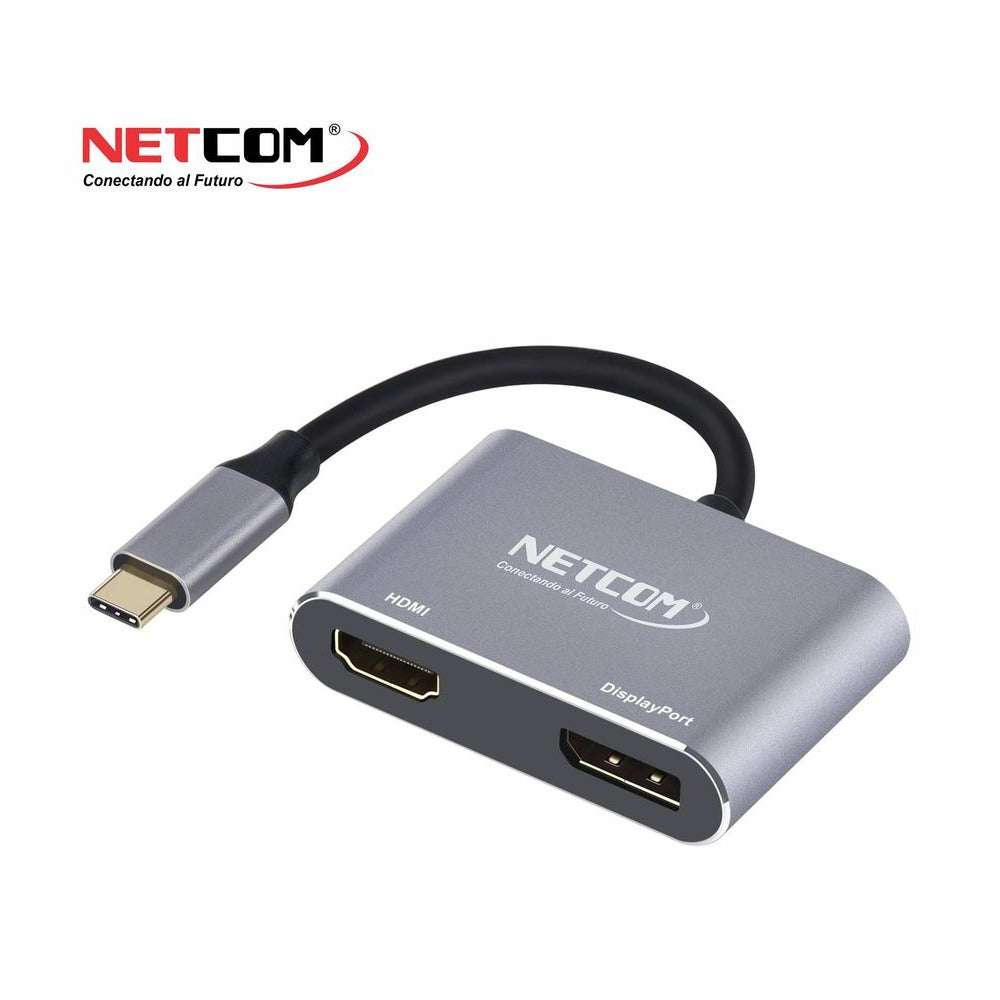 Convertidor Tipo C 2 en 1 HDMI y Displayport 4K Ultra HD 60Hz S1133