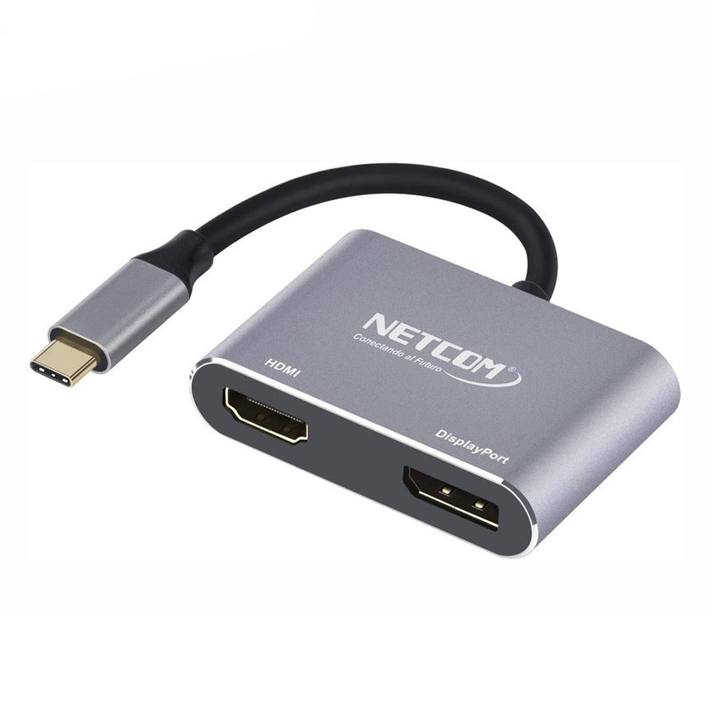 Convertidor Tipo C 2 en 1 HDMI y Displayport 4K Ultra HD 60Hz S1133