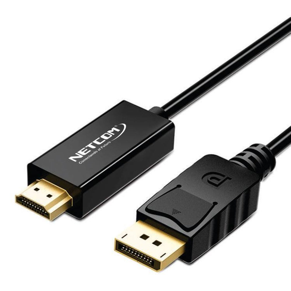 Cable Displayport a HDMI Netcom Pvc Macho 5 Metros 4k DP a HDMI 60hz S1146