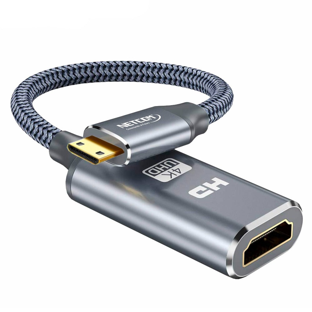 Cable adaptador convertidor Mini HDMI macho a HDMI hembra 4k 2.0 60hz S1150