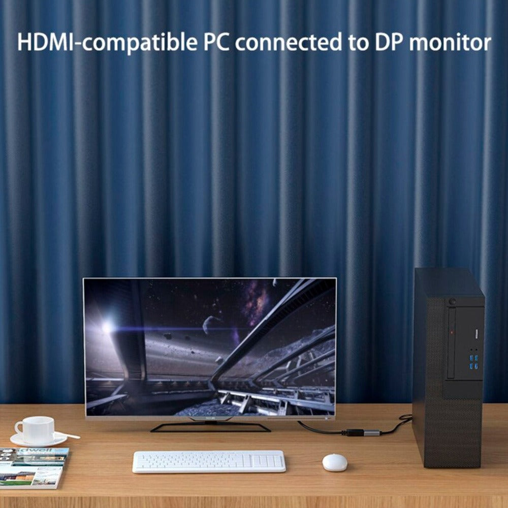 Cable Adaptador Premium HDMI a Displayport hembra 4k 60Hz NETCOM S1203