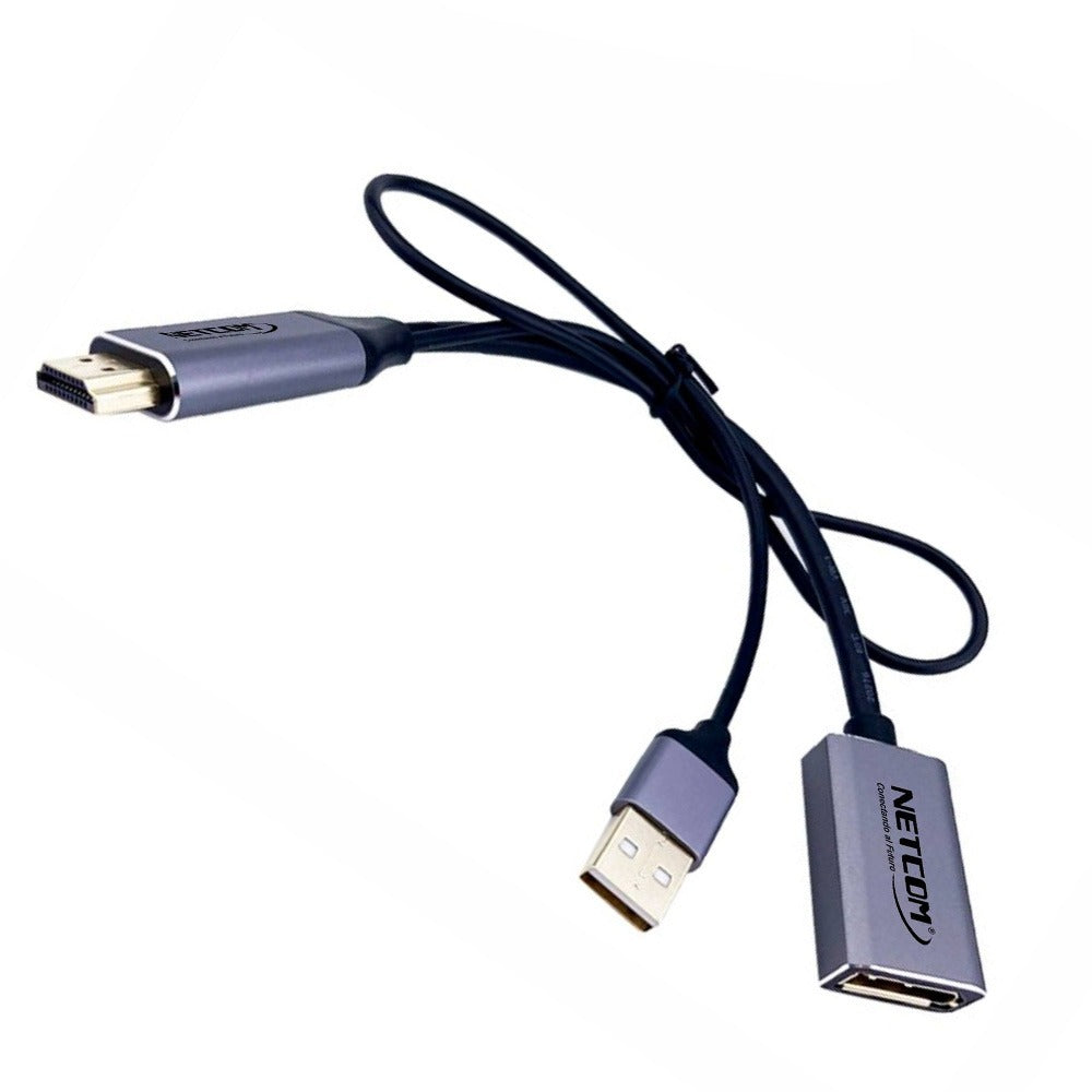 Cable Adaptador Premium HDMI a Displayport hembra 4k 60Hz NETCOM S1203