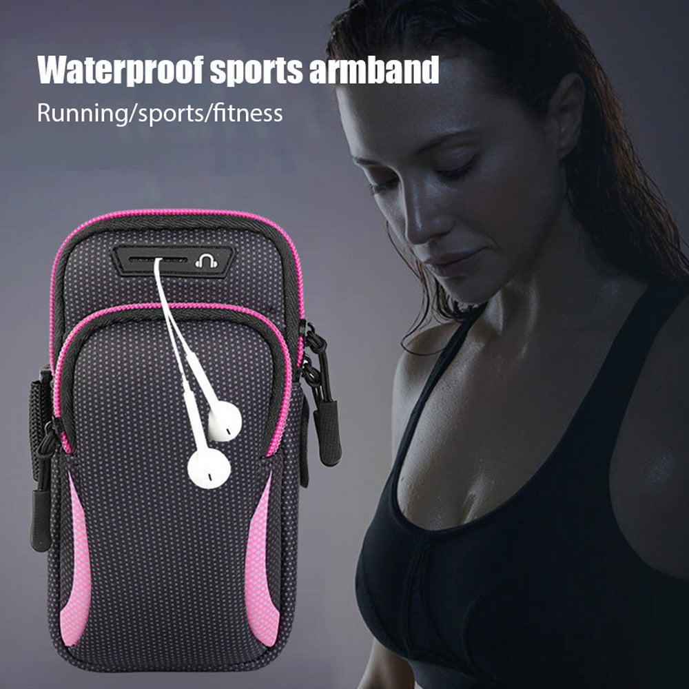 Bolso Porta Celular Deportivo Con Correa Cel - Rosado S1209-3