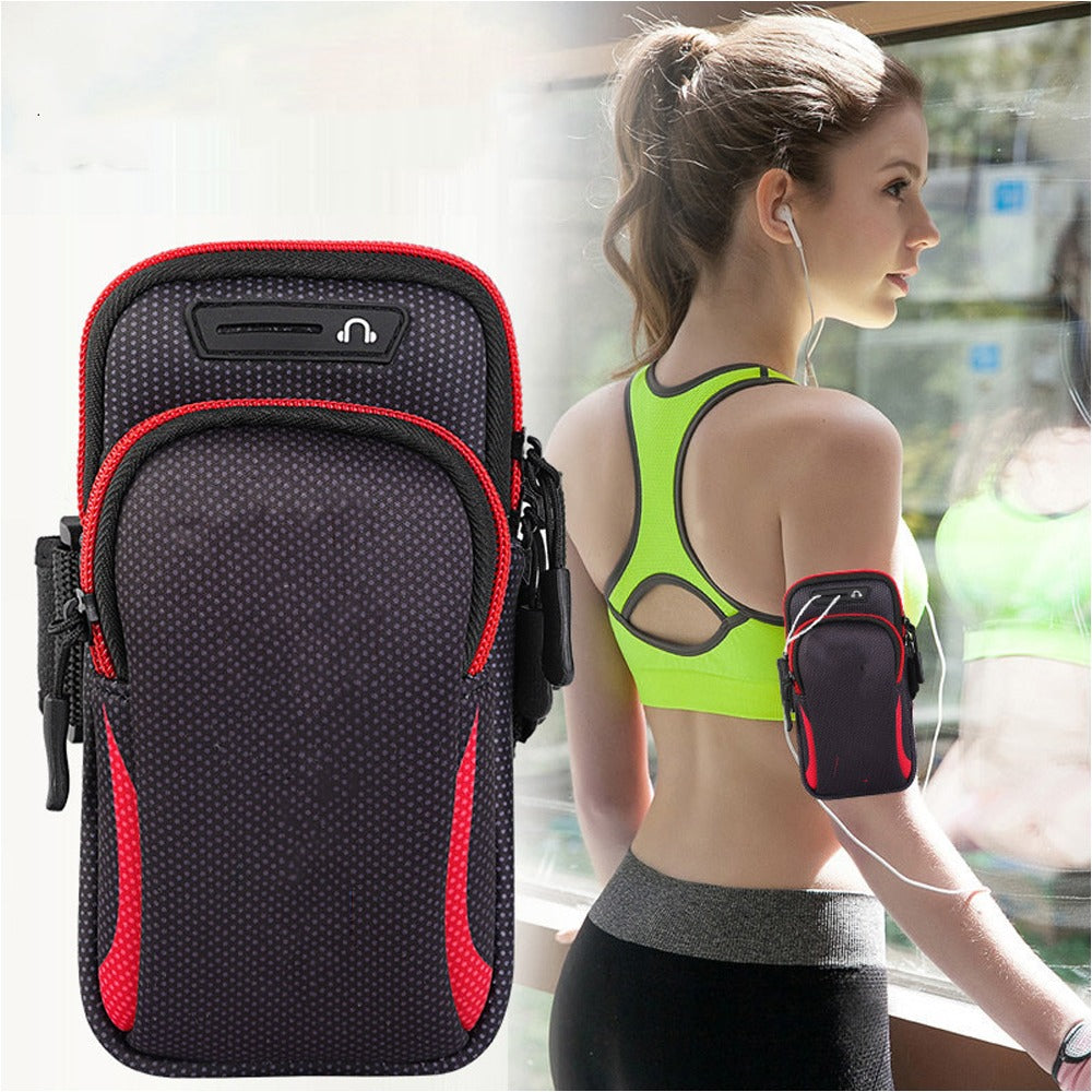 Bolso Porta Celular Deportivo Con Correa- Rojo S1209-4