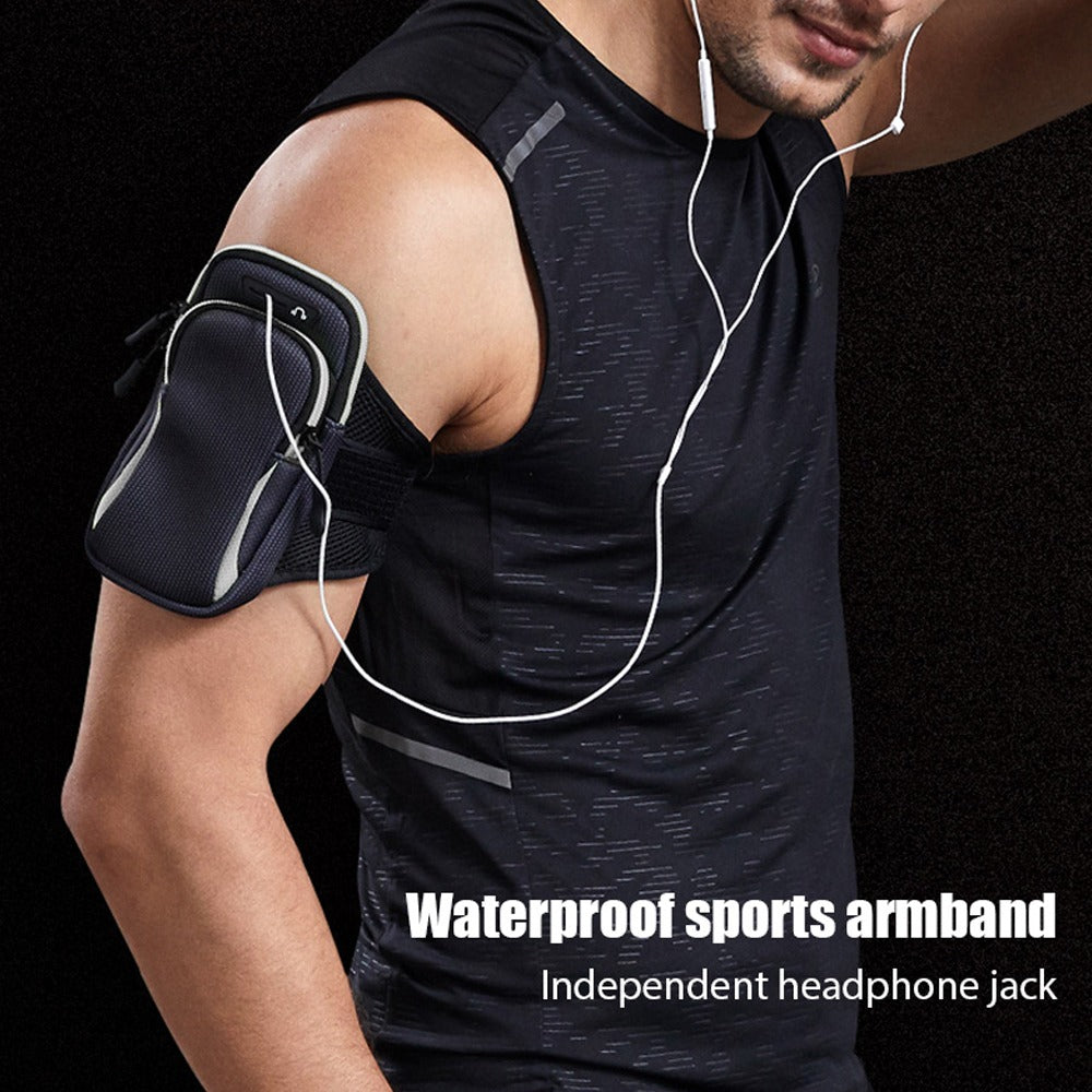 Bolso Porta Celular Deportivo Con Correa - Negro S1209