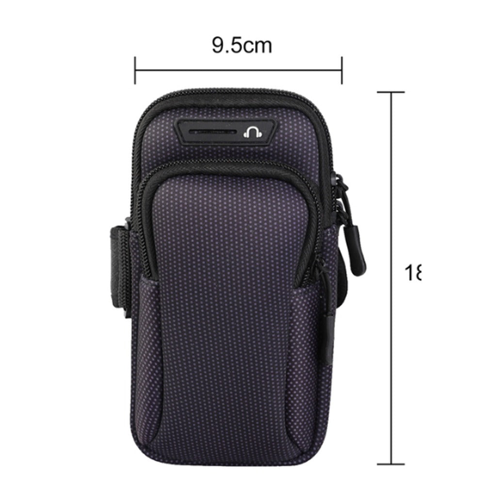 Bolso Porta Celular Deportivo Con Correa - Negro S1209