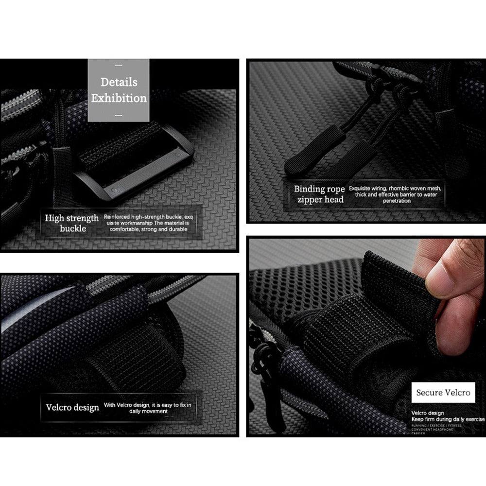 Bolso Porta Celular Deportivo Con Correa - Negro S1209