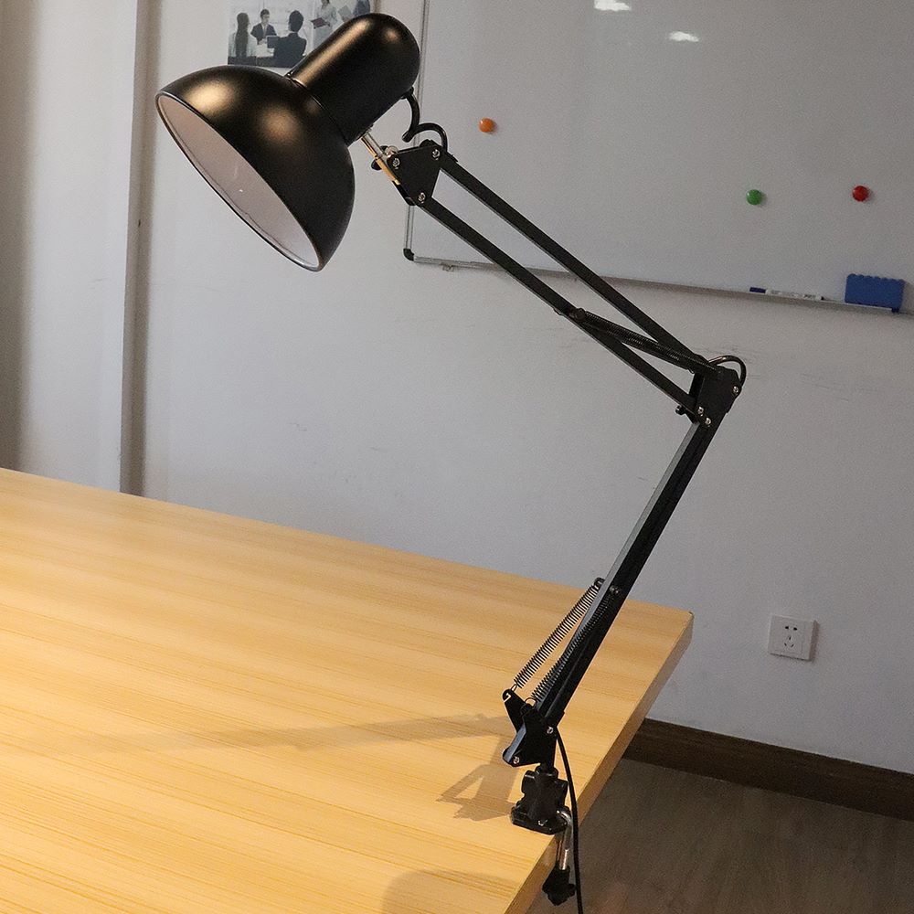 Lampara de mesa 2 en 1 metálica con brazo flexible graduable E27 S1250