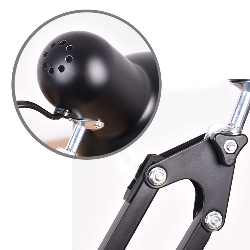 Lampara de mesa 2 en 1 metálica con brazo flexible graduable E27 S1250