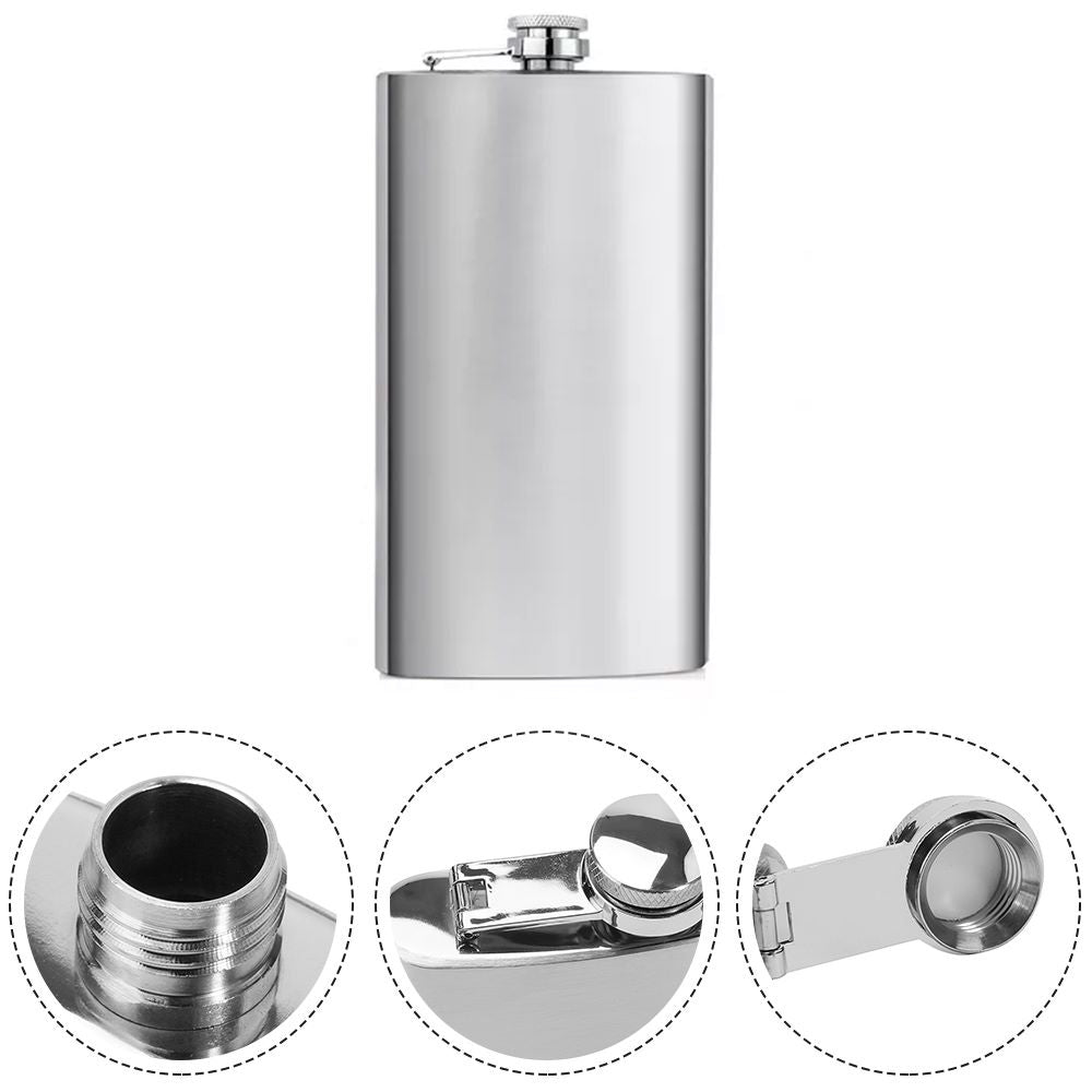 Licorera De Bolsillo 12oz Acero Inoxidable Petaca S1296