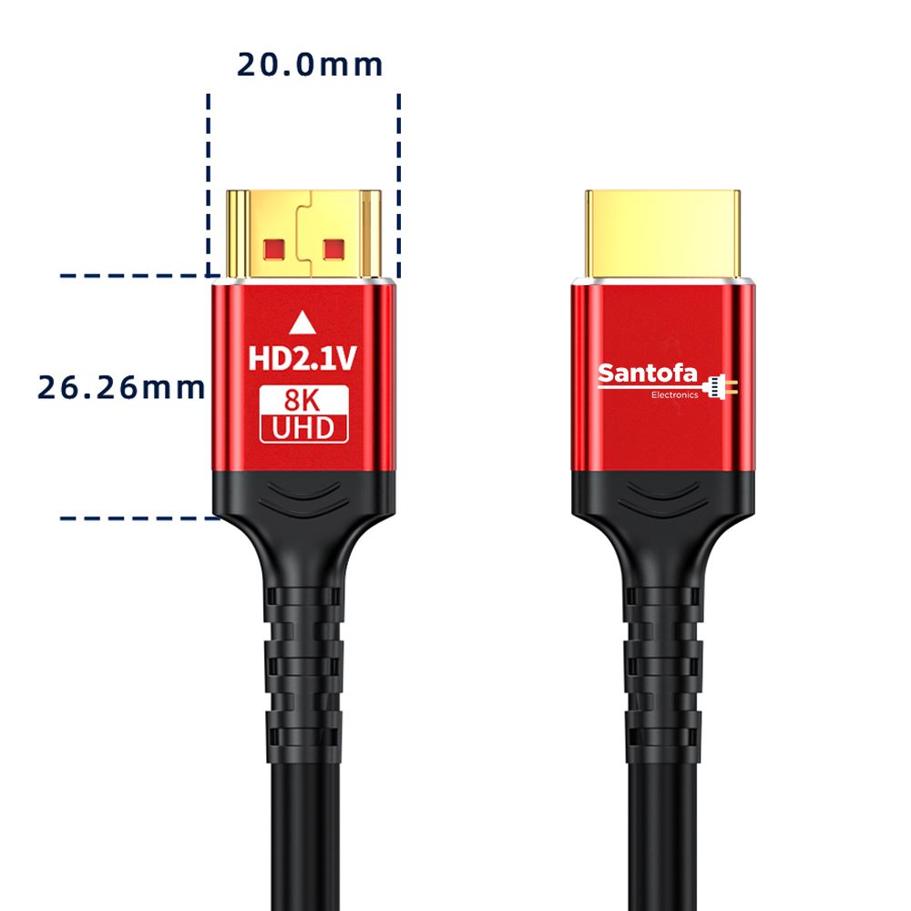 Cable Hdmi 2.1V 8k SANTOFA 3D 2 Metros 4320p Premium 48Gbps HDR eARC S1310