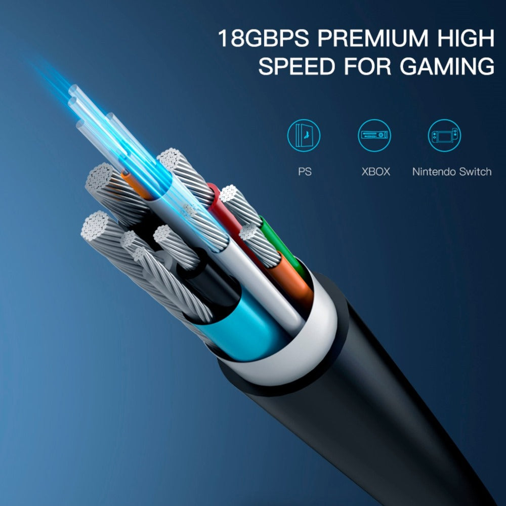 Cable Hdmi 2.0 Premium Fibra óptica 30 Metros HDCP 2.2 HDR ARC 3D S1345